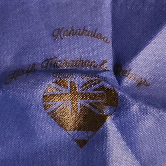 Kahakuloa Half Marathon & Relays Maui Hawaii Drawstring Bag Backpack - Picture 2 of 4